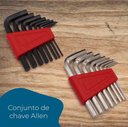 Ver imagem 7 de Kit Jogo de Ferramentas 129 Peças Bits e Chaves Emergênciais Precisão Catraca Alicates Martelo Trena