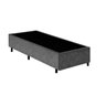 Base Box Solteiro Santo Box Suede 40x88x188:cinza - 1