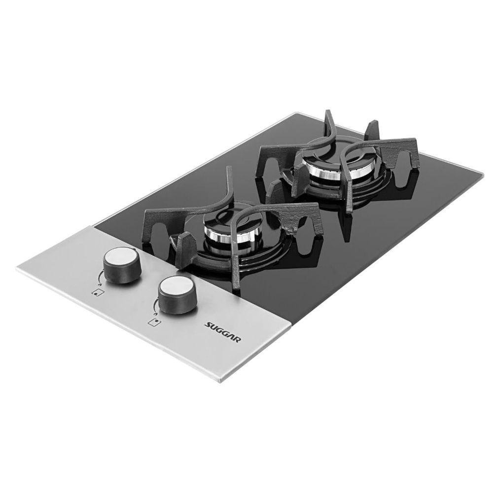 Cooktop Suggar Mesa de Vidro e Inox 2q À Gás Fg2002fvpix Bivolt - 3