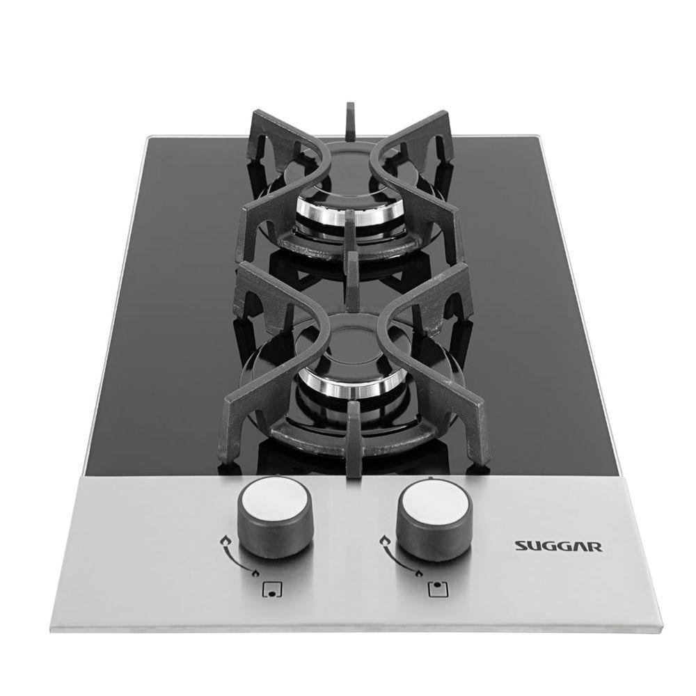 Cooktop Suggar Mesa de Vidro e Inox 2q À Gás Fg2002fvpix Bivolt - 4