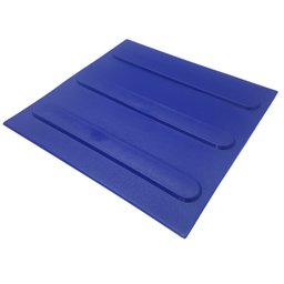 Piso Tátil Direcional Pvc Azul 16pçs 25x25cm 1m² Nbr9050 - 1