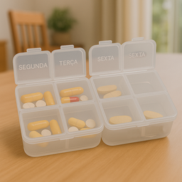 Porta Cápsulas Integralmédica 8 Compartimentos – Organizador Diário de Suplementos - 6