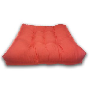 Almofada Futon Cadeiras Bancos Áreas 60x60 Cm Laranja