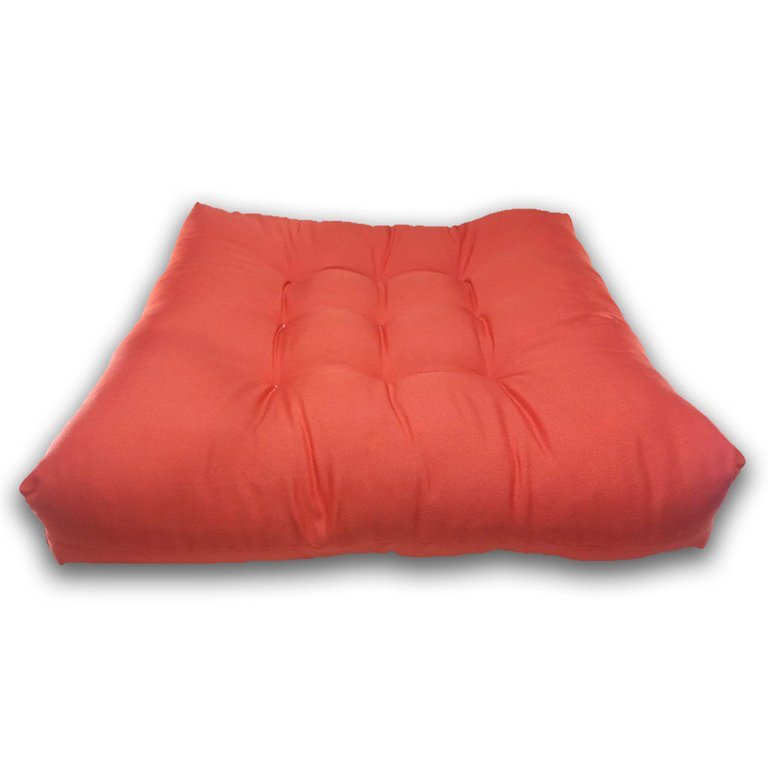 Almofada Futon Cadeiras Bancos Áreas 60x60 Cm Laranja Almofada Futon Cadeiras Bancos Áreas 60x60 Cm Laranja