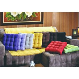 Almofada Futon Cadeiras Bancos Áreas 60x60 Cm Laranja - 2