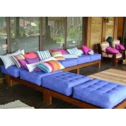 Almofada Futon Cadeiras Bancos Áreas 60x60 Cm Laranja - 3