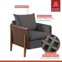 Ver imagem 4 de Kit 2 Poltronas de Veludo com Pés em Madeira Eucalipto MM25 Martins Estofados