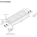 Ver imagem 4 de Suporte Porta Shampoo Para Banheiro Branco Empire