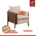 Ver imagem 3 de Kit 2 Poltronas Veludo com Pés em Madeira Eucalipto MM25 Martins Estofados
