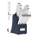 Ver imagem 1 de Cuisinart Conjunto de Facas 15 Peças com Bloco em Inox e Cabo Branco/azul