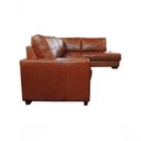 Ver imagem 3 de Sofá de Couro Canto Marrocos 3 Lugares com Chaise Direita Conhaque com Brilho - Mempra Design