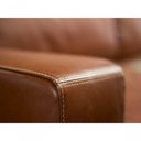 Ver imagem 7 de Sofá de Couro Canto Marrocos 3 Lugares com Chaise Direita Conhaque com Brilho - Mempra Design