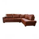 Ver imagem 6 de Sofá de Couro Canto Marrocos 3 Lugares com Chaise Direita Conhaque com Brilho - Mempra Design