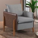 Ver imagem 2 de Kit 2 Poltronas Veludo com Pés em Madeira Eucalipto MM25 Martins Estofados