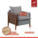 Ver imagem 4 de Kit 2 Poltronas Veludo com Pés em Madeira Eucalipto MM25 Martins Estofados