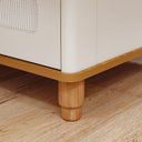 Ver mais imagens de Cômoda de Bebê com 4 Gavetas 1 Porta Bala de Coco Off White/Nature Expresso Móveis Branco