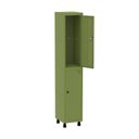 Ver imagem 3 de Armário Roupeiro em Aço Mt 1V 2 Portas - Pitão Verde/Miró