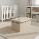 Ver imagem 1 de Puff Baú Opala Decorativo Organizador Quarto Infantil:bege