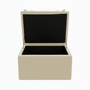 Ver imagem 7 de Puff Baú Opala Decorativo Organizador Quarto Infantil:bege