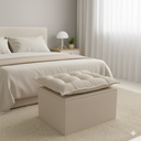 Ver imagem 3 de Puff Baú Opala Decorativo Organizador Quarto Infantil:bege