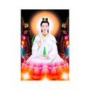 Ver imagem 2 de Placa Decorativa Mdf Kuan Yin Tamanho 20x27cm Modelo 2a