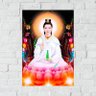 Placa Decorativa MDF Kuan Yin Tamanho 20x27cm Modelo 2a - 1