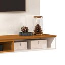 Ver imagem 5 de Painel Para TV 55 Polegadas Ripado 180cm Aston EDN Off White/Cedro