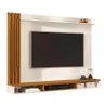 Painel Para TV 55 Polegadas Ripado 180cm Aston EDN Off White/Cedro - 1