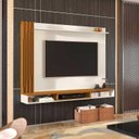 Ver imagem 7 de Painel Para TV 55 Polegadas Ripado 180cm Aston EDN Off White/Cedro
