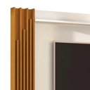 Ver imagem 2 de Painel Para TV 55 Polegadas Ripado 180cm Aston EDN Off White/Cedro