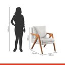 Ver imagem 4 de Kit 2 Poltronas Decorativa Bucle para Sala de Estar Mm29 Estofado Martins