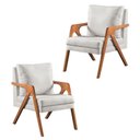 Ver imagem 1 de Kit 2 Poltronas Decorativa Bucle para Sala de Estar Mm29 Estofado Martins