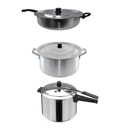 Conjunto Panelas 3pç Panela Pressão + Caçarola + Frigideira - 1