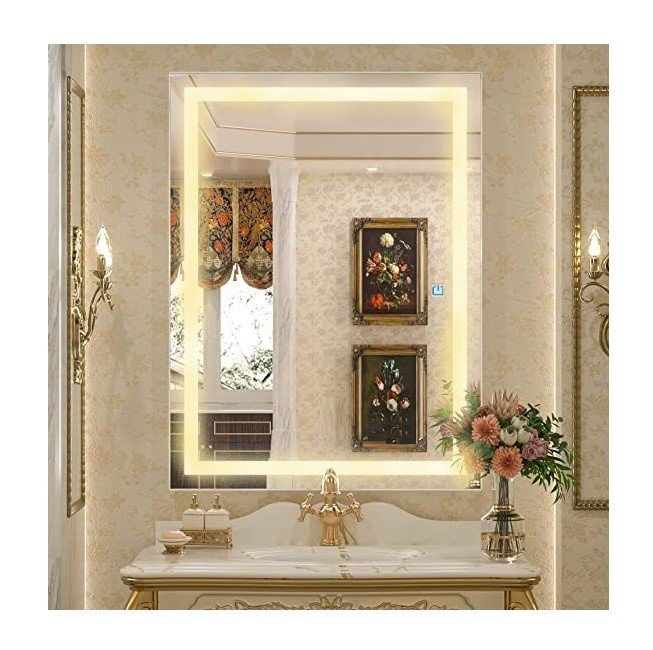 Ver imagem 3 de Espelho Jateado Iluminado com Led Quente e Touch 180x80cm Vertical