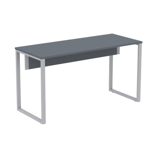 Mesa Escritório P25 Tub Pandin 170 Cm (larg) X 70 Cm (prof) Tampo Mdp Grafito Pé Aço Tubular