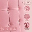 Ver imagem 4 de Cabeceira Casal Queen Cama Box Estofada Virginia 160 cm Veludo