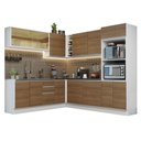 Ver imagem 3 de Armário de Cozinha Completa de Canto 100% MDF 459cm Branco/Rustic Acordes Madesa 01