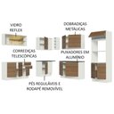 Ver imagem 5 de Armário de Cozinha Completa de Canto 100% MDF 459cm Branco/Rustic Acordes Madesa 01