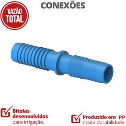 25 Unidades União Interna Bitola 1'' para Irrigação Cor Azul Durín - 2