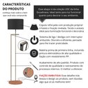 Ver imagem 4 de Luminária Abajur de Chão Indústrial Salone Champanhe com Cúpula Preta