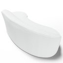 Ver imagem 6 de Sofá Living 4 Lugares 300cm Braço Esquerdo Mozart D06 Sintético Branco - Mpozenato