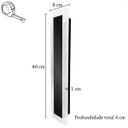 Ver imagem 7 de 4 Arandela Externa Preto Borda Luminosa 40 cm LED BET02