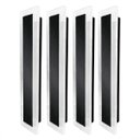 Ver imagem 1 de 4 Arandela Externa Preto Borda Luminosa 40 cm LED BET02