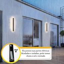 Ver imagem 5 de 4 Arandela Externa Preto Borda Luminosa 40 cm LED BET02