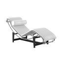 Ver imagem 1 de Chaise Lc-4 Cromada em Sintético Branco