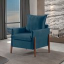 Ver imagem 2 de Kit 2 Poltronas em Veludo com Pés em Madeira Eucalipto Mm23