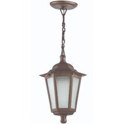 Kit 2 Luminárias de Teto Gregas Pendentes Coloniais Marrom com Lente Fosca Dital - 4