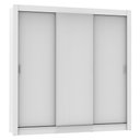 Ver imagem 2 de Guarda-Roupa Casal Madesa Mônaco 3 Portas de Correr Branco Cor:Branco