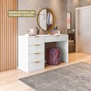 Ver mais imagens de Penteadeira com Porta Objetos e 5 Gavetas Vita