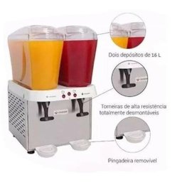 Refresqueira Venâncio Rv216 2 Cubas de 16 L Aço Inox 220v - 3
